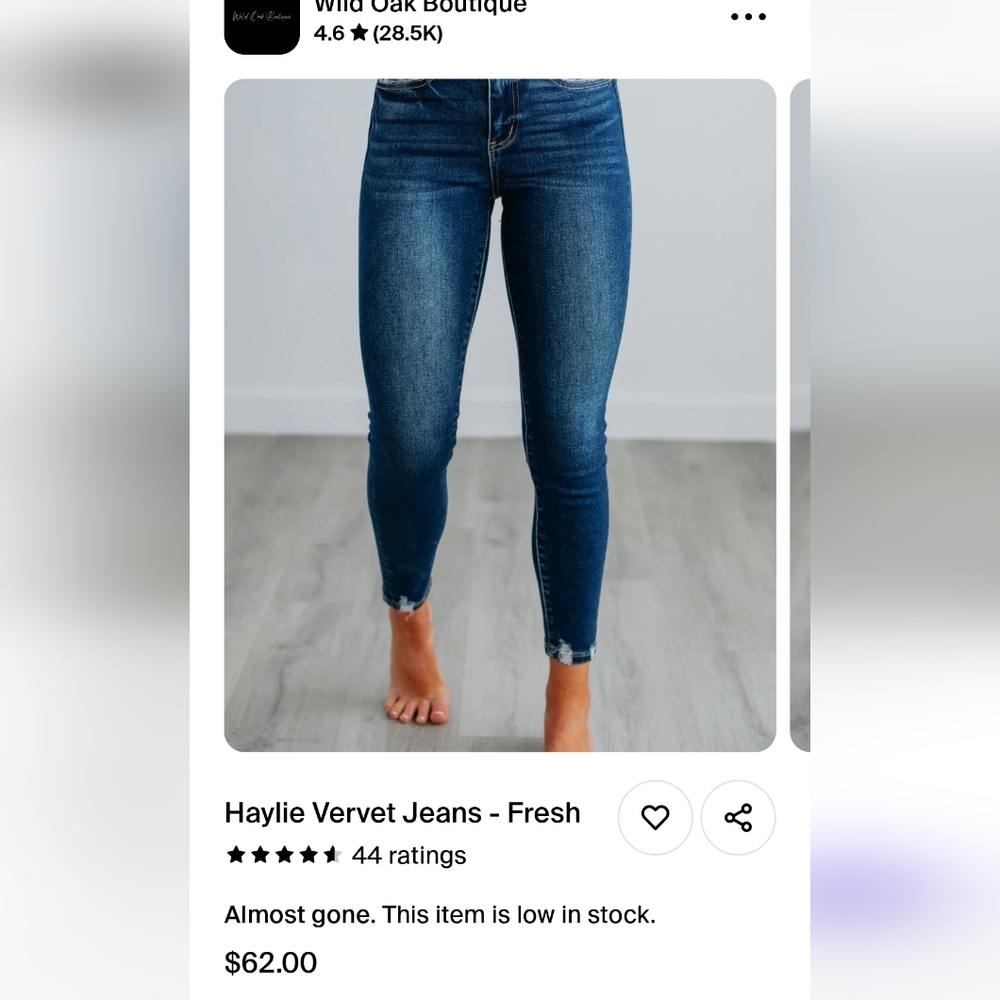Vervet skinny jeans